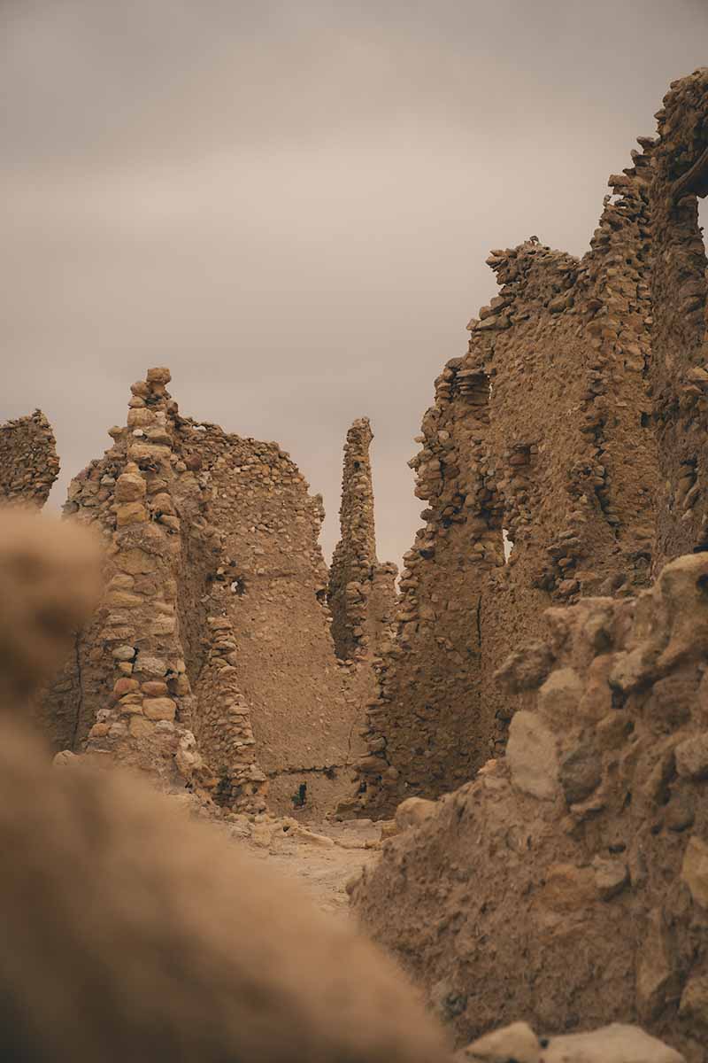 A section of stone ruins within the Oracle Temple.