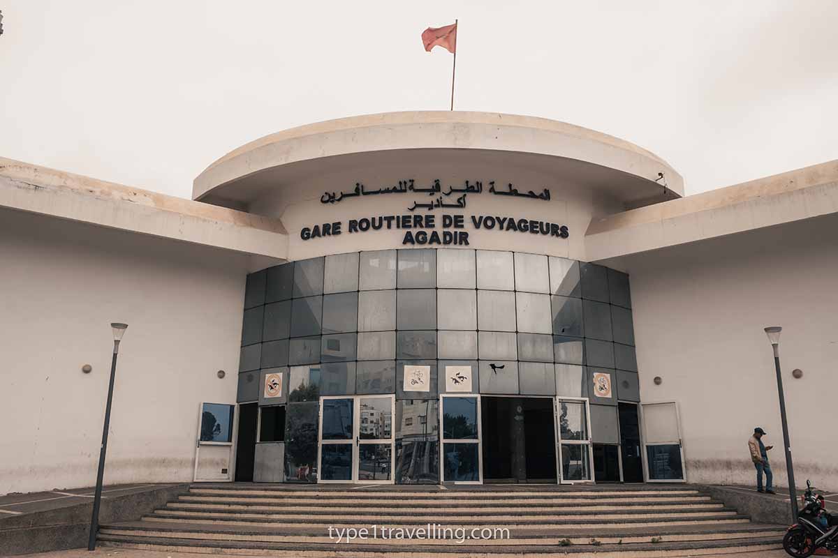 The station entrance of Gare Routiere De Voyageurs Agadir.